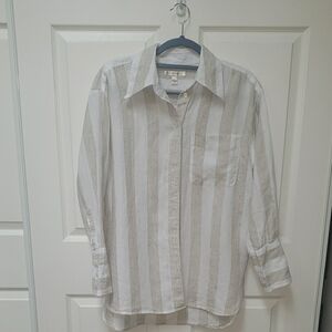 Women's Striped White Shirt